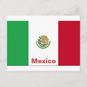 Drapeau du Mexique Carte postale