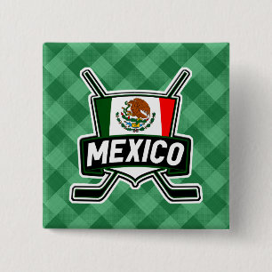 Drapeau du Mexique de hockey sur glace Badge de ho