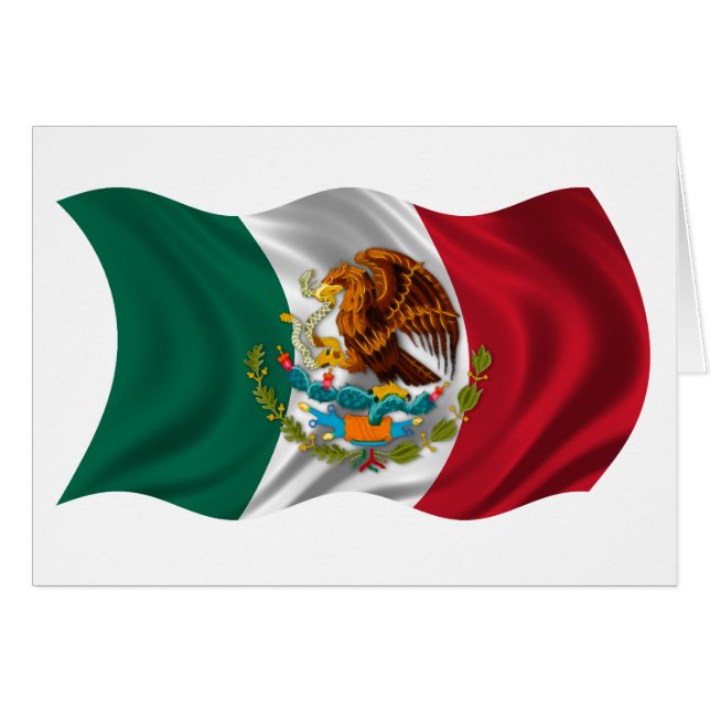 Drapeau du Mexique, manteau des bras (Devant horizontal)