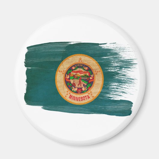 Drapeau du Minnesota Magnets (Devant)