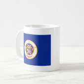 Drapeau du Minnesotan + Mug Carte (Devant gauche)