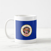 Drapeau du Minnesotan + Mug Carte (Gauche)