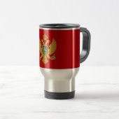 Drapeau du Monténégro Voyage / Mug de navette (Devant droit)