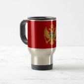 Drapeau du Monténégro Voyage / Mug de navette (Devant gauche)