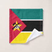 Drapeau du Mozambique (Gant de toilette)