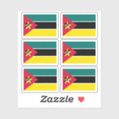Drapeau du Mozambique - une collection Sticker (Feuille)