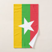 Drapeau du Myanmar (Serviette à main)