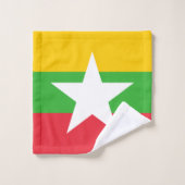 Drapeau du Myanmar (Gant de toilette)