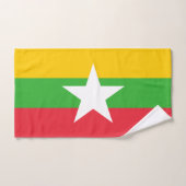 Drapeau du Myanmar (Serviette à main)