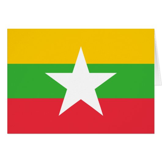 Drapeau du Myanmar (Devant horizontal)