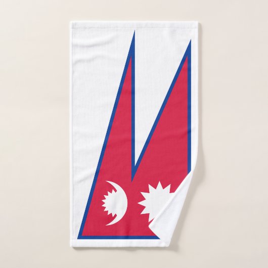 Drapeau du Népal (Serviette à main)