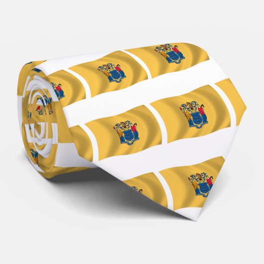 Drapeau du New Jersey Cravate (Roulé)