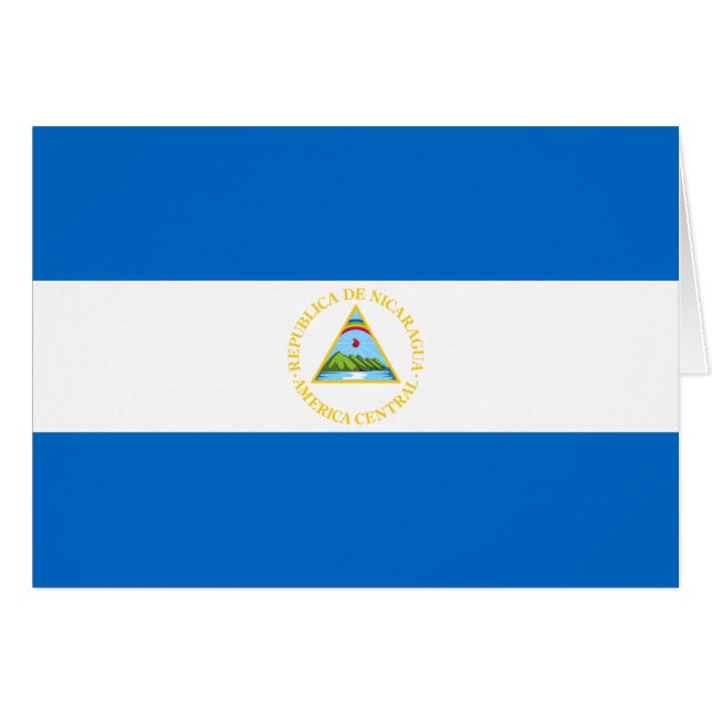 Drapeau du Nicaragua (Devant Horizontal)