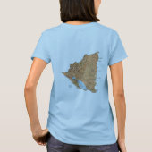 Drapeau du Nicaragua + Carte + T-shirt des textes (Dos)