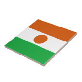 Drapeau du Niger Carreau de céramique (Côté)