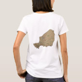 Drapeau du Niger + Carte + T-shirt des textes (Dos)