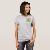 Drapeau du Niger et carte t-shirt (Devant entier)