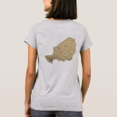 Drapeau du Niger et carte t-shirt (Dos)