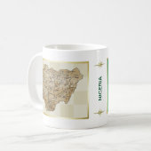 Drapeau du Nigéria + Tasse de carte (Devant gauche)