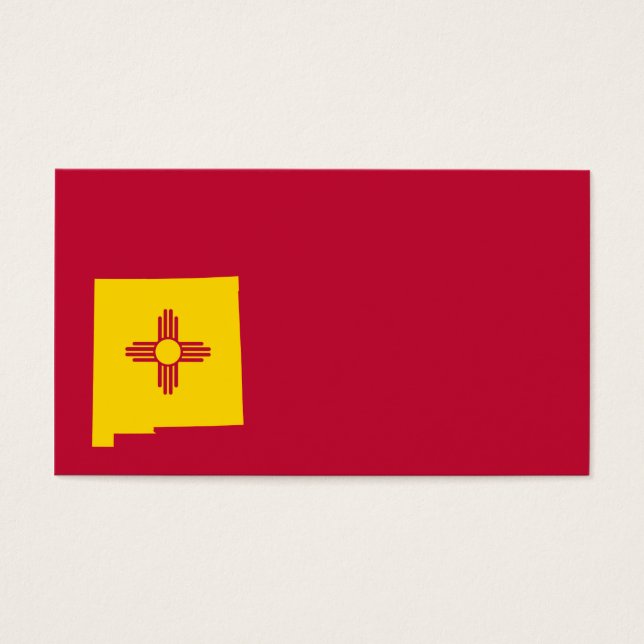 Drapeau du Nouveau-Mexique Carte Forme (Devant)