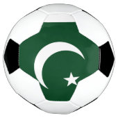 Drapeau du Pakistan à la balle de football patriot (Tourné)