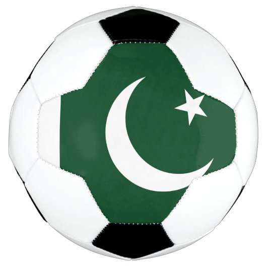 Drapeau du Pakistan à la balle de football patriot (Devant)