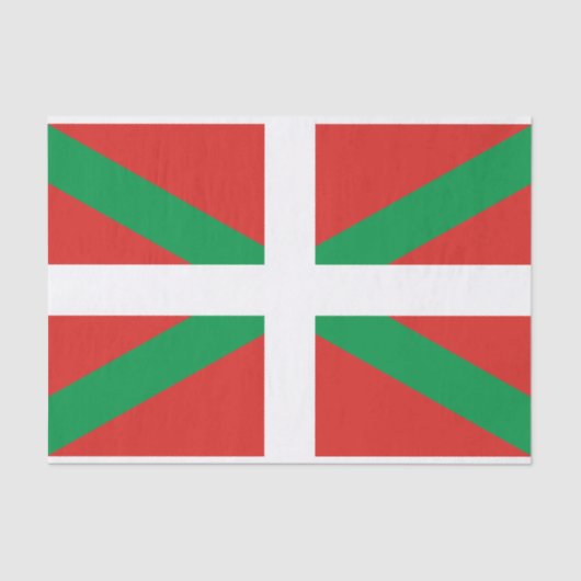 Drapeau du papier de soie de soie Basque de pays (Recto)