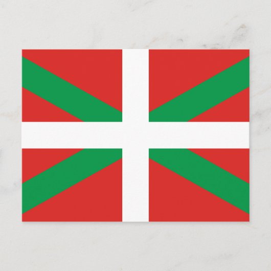 Drapeau du Pays Basque Carte postale (Devant)