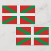 Drapeau du Pays basque Cartes de visite (Devant / Derrière)