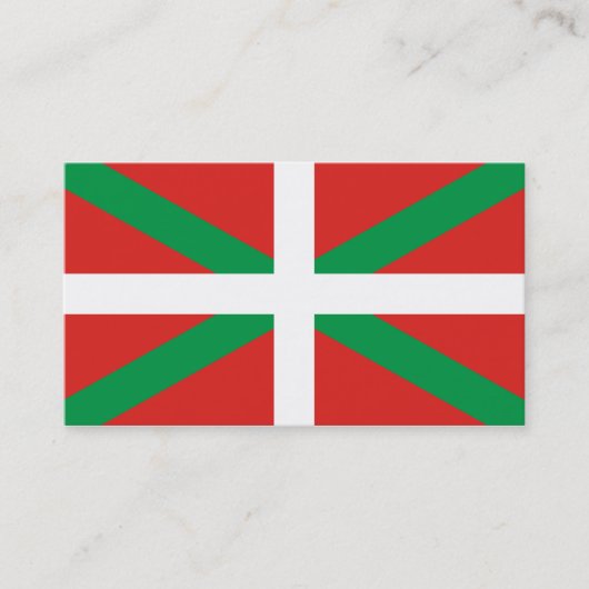 Drapeau du Pays basque Cartes de visite (Devant)