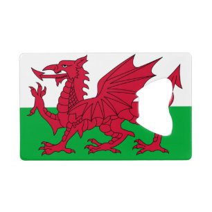 Drapeau du Pays de Galles Carte de crédit Bottle O