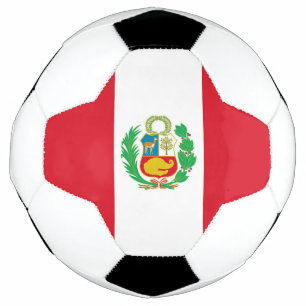 Drapeau du Pérou pour une balle de football patrio
