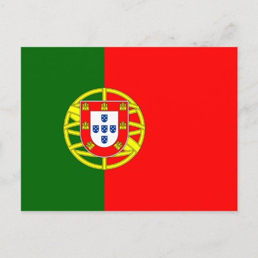 Drapeau du Portugal Carte postale (Devant)