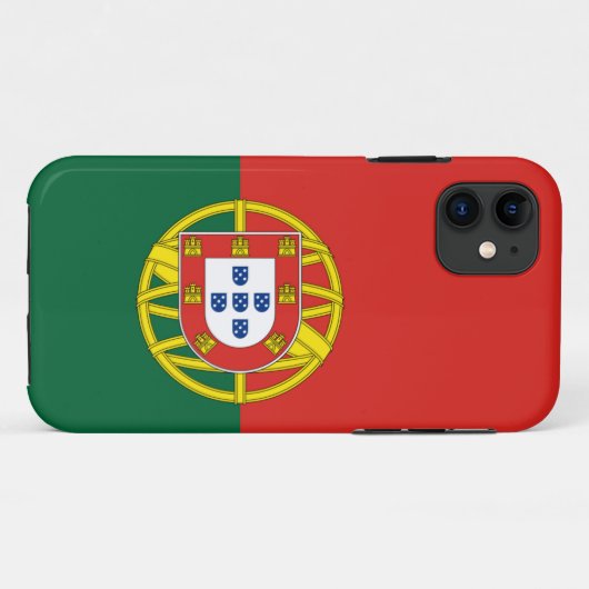 Drapeau du Portugal Case-Mate Coque iPhone (Dos (Horizontal))