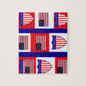 Drapeau du puzzle américain (Vertical)