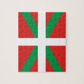 Drapeau du puzzle Basque de photo de pays (Vertical)