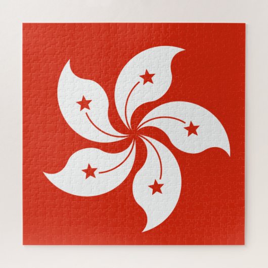Drapeau du puzzle de Hong Kong (Horizontal)