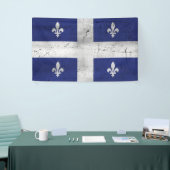 Drapeau du Québec style grunge érodé Spandoek (Beurs)