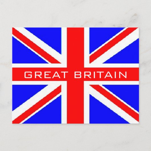 Drapeau du Royaume-Uni Union Jack carte postale (Devant)