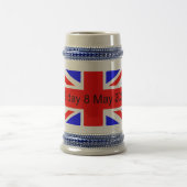 Drapeau du Royaume-Uni VE jour 2025 Mug (Centre)