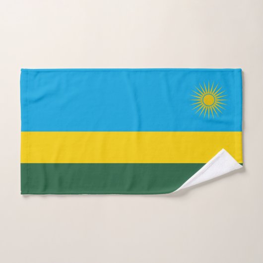 Drapeau du Rwanda (Serviette à main)