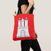 Drapeau du Sac fourre-tout de Hambourg (De près)