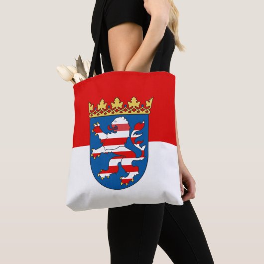 Drapeau du Sac fourre-tout Hesse (De près)