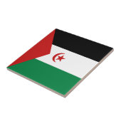 Drapeau du Sahara occidental Carreau de céramique (Côté)