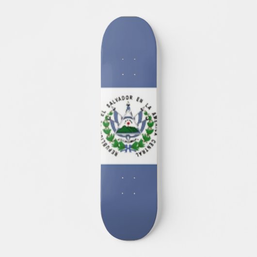 Drapeau du Salvador Skateboard (Devant)