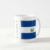 Drapeau du Salvador + Tasse de carte (Devant droit)