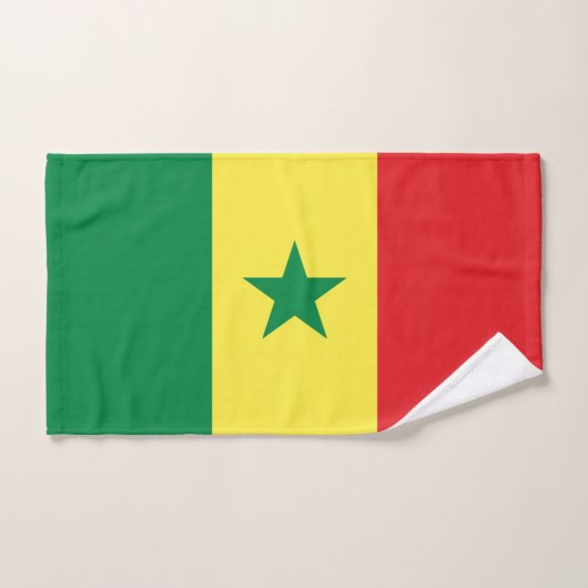 Drapeau du Sénégal (Serviette à main)