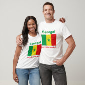 Drapeau du Sénégal + Carte + T-shirt des textes (Unisexe)