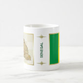 Drapeau du Sénégal + Tasse de carte (Centre)