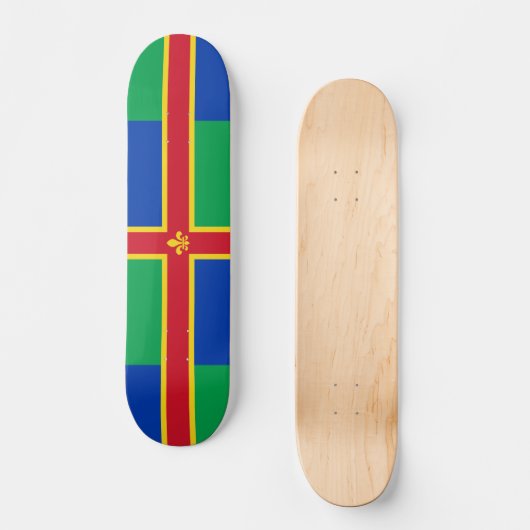 Drapeau du skateboard Lincolnshire (Recto)